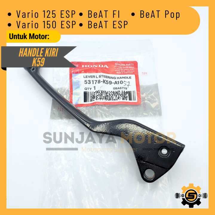 Handle Rem Kiri K59 Handel Rem Kualitas Original Honda Vario 125 ESP Vario 150 LED Beat FI  Beat Pop Beat ESP Hendel Gagang Bit LED Pegangan Rem Vario Agnes Asli Ori AHM