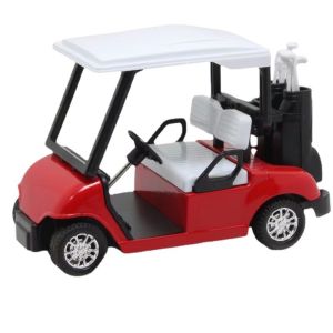 MAELIN Pull-back Mechanism Golf Cart Replicas Miniature Size Alloy Kids Car Toys Premium Funny Miniature Golf Cart Desktop