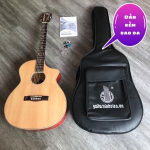 Đàn guitar acoustic tập chơi SV-A1 - Có ty chống cong cần - Tặng 8 phụ kiện kèm bao da - Bảo hành 1 năm