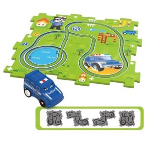 mainan diy electric car track car puzzle jigsaw edukatif car mainan anak kreatif pesawat elektrik jalan otomatis mainan diy mobil polisi mainan kendaraan electric set puzzle car pesawat dino track