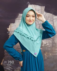 Ar 760 Hijab Arrafi Instan Variasi Kriwil  / Ar 760 / Jilbab Instan jersey Cantik