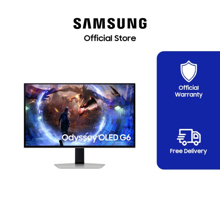 27" Odyssey OLED G6 G60SD QHD 360Hz Gaming Monitor LS27DG602SEXXP ...