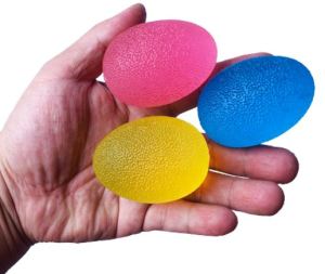Stress Release Balls Multi-color Decompression Egg-Shaped Grip Stress Release Relief Balls Anti Stress Strength Trainer Elastic Soft Ball for Finger Hand Therapy