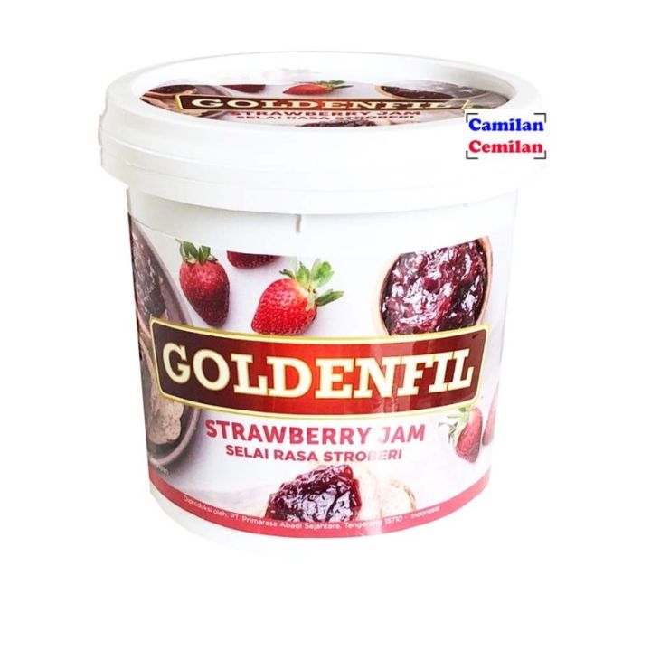 Goldenfil Strawberry Jam Selai Stroberi 1 kg | Lazada Indonesia
