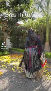 LAUNCHING NEW DESIGNER BLACK BANARASI ZARI WEAVING IN MANGO ALL OVER ZARI GOWN DRESS FOR FESTIVE SEASON