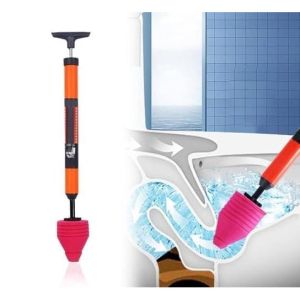 Toilet Plunger 360°Rotation Toilet Plunger High Pressure Drain Clog Remover Toilet Pump Plunger Pipe Plunger Cleaner
