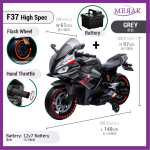 Kids Electric Ride On Bicycle BMW Motorrad 12V Electric Motorbike Motorsikal BMW Kanak 儿童电动宝马摩托 F37