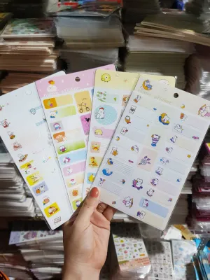 Nhãn dán họ tên name sticker dễ thương