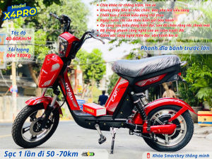 Xe Điện HIMA X4 Pro - Tốc Độ Mạnh Mẽ Thiết Kế Sang Trọng An Toàn Tối Ưu Bảo Hành 12 Tháng