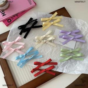 [COD] MINIFRIUT 2PCS Sweet Cute Bowknot Hair Clip Sweet Ballet Bow Hairpin Clip Korean Style All-match Hair Clips Girl Headwear Hair Accessories