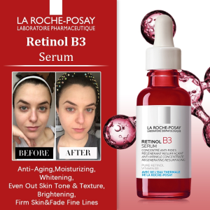 La Roche Posay Pure Vitamin C10 Serum 30ml | Anti-Wrinkle Antioxidant Serum with Pure Vitamin C for Aging Skin（Serum CICAPLAST B5/ RETINOL B3/ HYALU B5/ EFFACLAR Serum/ NIACINAMIDE 10）
