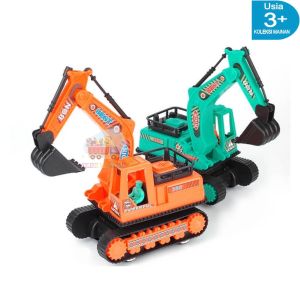 Mainan anak laki laki mobil mobilan konstruksi alat berat beko truk excavator