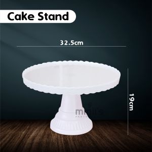 MINIIS PARTY Plastic Cake Stand Dessert Stand Dessert Tray Cake Stand Birthday 3 Tier Cupcake Stand White Dessert Plate
