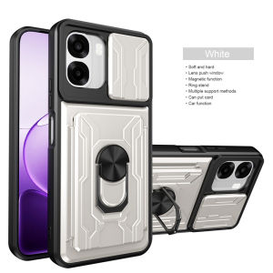 Kickstand Armor Case For OPPO A6x A6t A6k A6 5G 4G Cover Card Slot Pocket Ring Stand Holder Fundas Coque Capa
