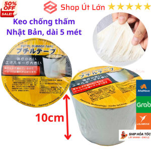 Băng keo chống thấm 10cm dài 5 mét BKCDNB NHẬT BẢN Siêu Dính - Băng Dính Chống Thấm Dột Mái Tôn