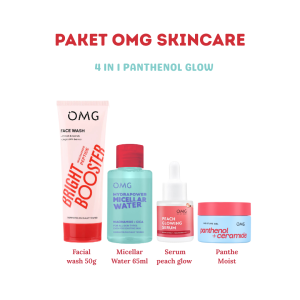 OMG Oh My Glow PAKET 5in1 | 4in1 Super Glow Kit Skincare Perawatan Wajah Kulit Glowing