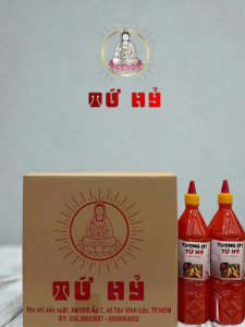 Tương ớt Tứ Hỷ thùng 12 chai 1kg