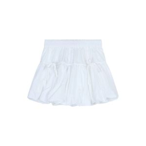 xlshop พร้อมส่ง///กระโปรงสั้นผู้หญิงเอวสม๊อคแต่ง โบว์ทรงพองๆ กระโปรงบอลลูนสุดฮิต เนือผ้าครัช ใส่ไปทะเล กระโปรงสั้นสไตล์โบว์เอวสูง แฟชั่นฤดูร้อน