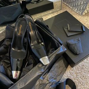 Women Pointed Metal Toe High Heels Selxy Pumps Stiletto Sandals Work Office Shoes