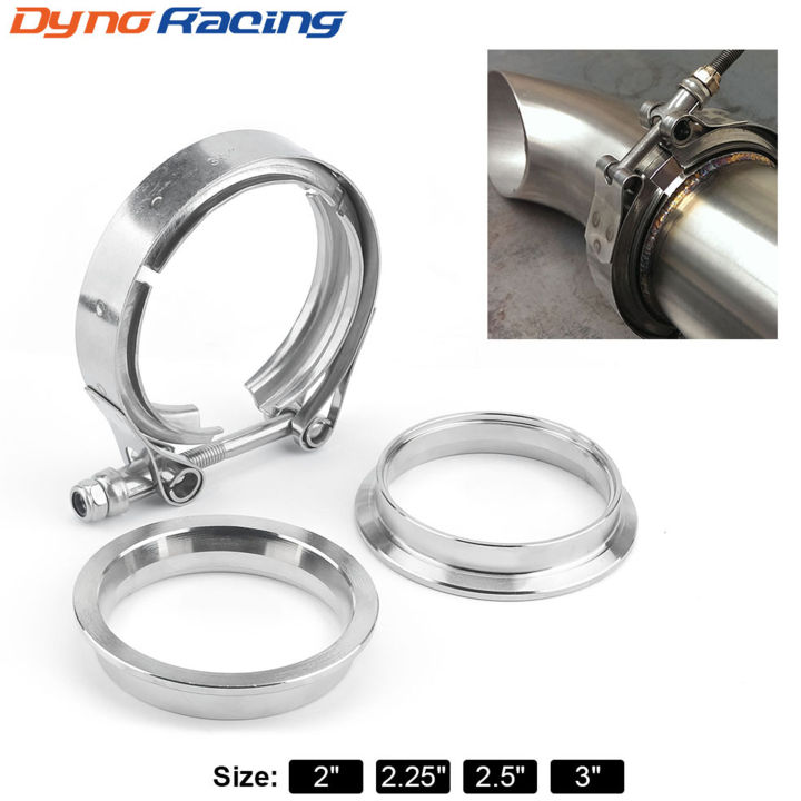 304 Stainless Steel 2" 2.5" 3" Car Motorcycle V Band Clamp Exhaust Pipe