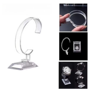 Transparent Watch Display Rack C-ring Transparent Bracket Counter Display Rack Watch Bracelet Display Props