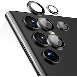 Bảo vệ ống kính máy ảnh kim loại cho Samsung Galaxy Z gấp 6 5 4 chống xước 9H kính cường lực với ống kính cạnh kim loại cho Galaxy Z fold6