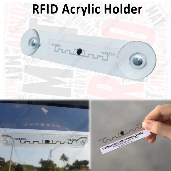 [READY STOCK] Acrylic RFID Holder Touch n Go TNG RFID Tag Sticker Smart ...