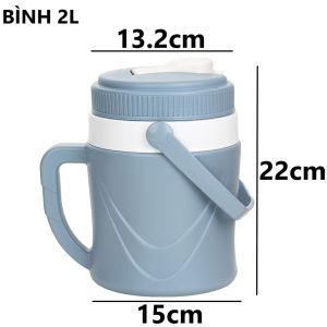 Bình Nhựa Giữ Nhiệt Có Nắp Bật Quai Xách 1L 2L 3L VIỆT NHẬT 0116/17/18/19/20 - TADAHOME