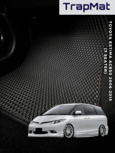 For ~ Estima ACR50 2006 to 2015 (7 seat-FRONT NO ARMREST)  TrapMat Customize Car Floor MatWaterproof Anti Slip Easy to Clean Front & Rear