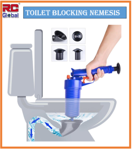 RC-Global Clog remover / Drain Sink Pipe toilet Clog remover / plunger air pump pressure drain Clog blaster / Drain Pipe toilet plunger declogger