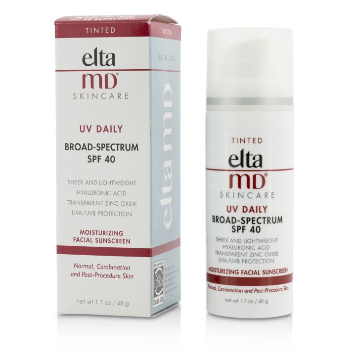 ELTAMD - UV Daily Moisturizing Facial Sunscreen SPF 40 - For Normal, Combination & Post-Procedure Skin - Tinted 48g/1.7oz