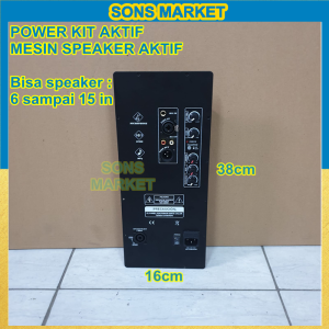 POWER KIT MESIN KIT SPEAKER AKTIF 300 WATT UKURAN 16x38 CM 12inch 15inch