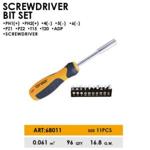 DINGQI Obeng Set Komplit Screwdriver Complete Set 68011