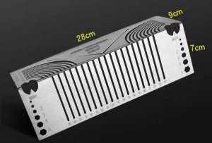 Multifunction Folding Ruler – Stainless Steel Square Tube Marking Tool 90° Angle Measuring 4-Sided Precision Ruler