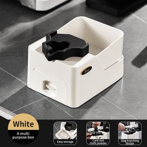 BINCOO Coffee Slag Bucket Distributor Portafilter Powder Dispenser Press Tamper Coffee Machine Accessories