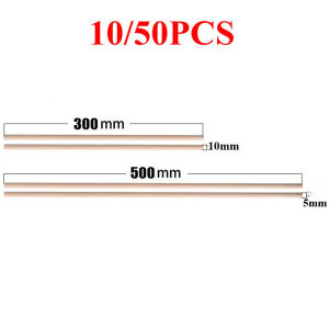 10/50Pcs Wooden Cake Dowel Bamboo Plant Stick Support DIY Hand Baked Sticks with Individually Wrapped