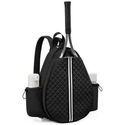NOBLELUX Polyester Tennis Bag Zipper Closure Large Capacity Tennis Racket Backpack Adjustable Strap Pickleball Paddle Bag Outdoor Sports