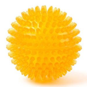 Eetoys Pet Rubber Bounce Ball Toys - Spiky Squeaky Sounding Glitch Ball