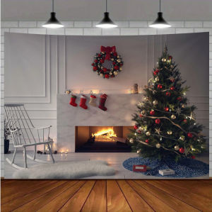 Christmas tapestry Home Decor Wall Cloth Bedroom Atmosphere Hanging Cloth Photo Photography Background Cloth