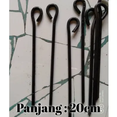 (Isi 20pcs) Pasak Tenda Besi 20cm