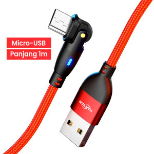 [KN ACC] NANVAN NVN-KD61 KABEL DATA CHARGER MICRO USB / TYPE TIPE C ROTATE L GAMING FAST CHARGING PREMIUM QUALITY