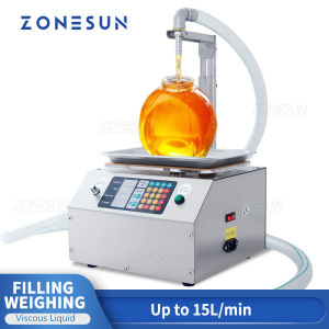 ZONESUN ZS-GPGT1C เครื่องบรรจุและชั่งน้ำหนักแบบกึ่งอัตโนมัติสำหรับปั๊มเกียร์และพาสต้า