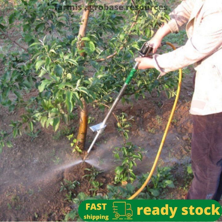不锈钢农用果树注肥枪追肥水溶化肥打药枪高压施肥枪 Stainless Steel Water-Soluble High-Pressure ...