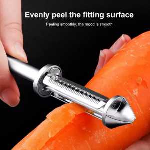 Pisau Pengupas Buah Sayur Multifungsi - Peeler Knife 5 in 1 Serba Guna