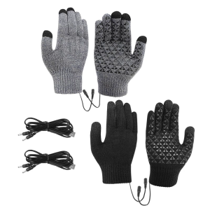 1 cặp dùng nguồn USB sưởi ấm đan sưởi ấm Găng tay mùa đông có thể giặt tay ấm hơn USB găng tay sưởi ấm cho nam giới và phụ nữ