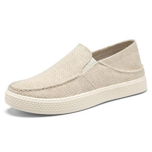 MenS Slip-On Summer Breathable Low-Top Casual Shoes Outdoor Slippers Trendy Home Cloth Shoes Comfortable