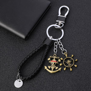 clu Cartoon One Piece  Luffy Keychain Luffy Cable Metal Pendant Men and Women Creative Gifts  ulc