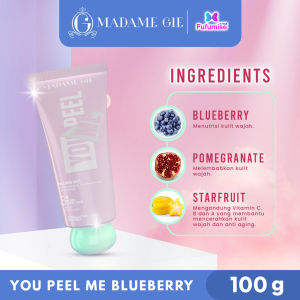 MADAME GIE You Peel Me 100g | Peeling Gel | 3X More Effective Blueberry / Honey | Eksfoliasi Exfoliating Gel | BPOM