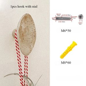 FFBH Imitation Marble HookResin Bathroom Towel Hook Wall Mounted Hat Coat Hook Hangers for Drawer Cabinet Knobs Bathroom Lavatory 6B2Z9