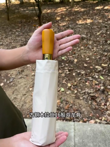 Fully Automatic Business Umbrella 16 Bone Waterproof Sunshade Umbrellas Large Folding Wooden Handle for Men Women